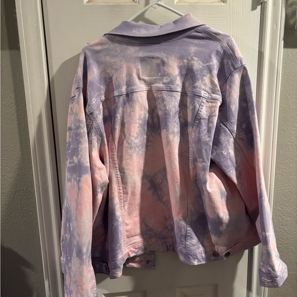 Authentic Levi’s Denim Pink and Purple tye-dye jacket - Picture 2 of 3
